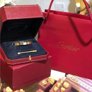 Cartier love bracelet( box and paper)